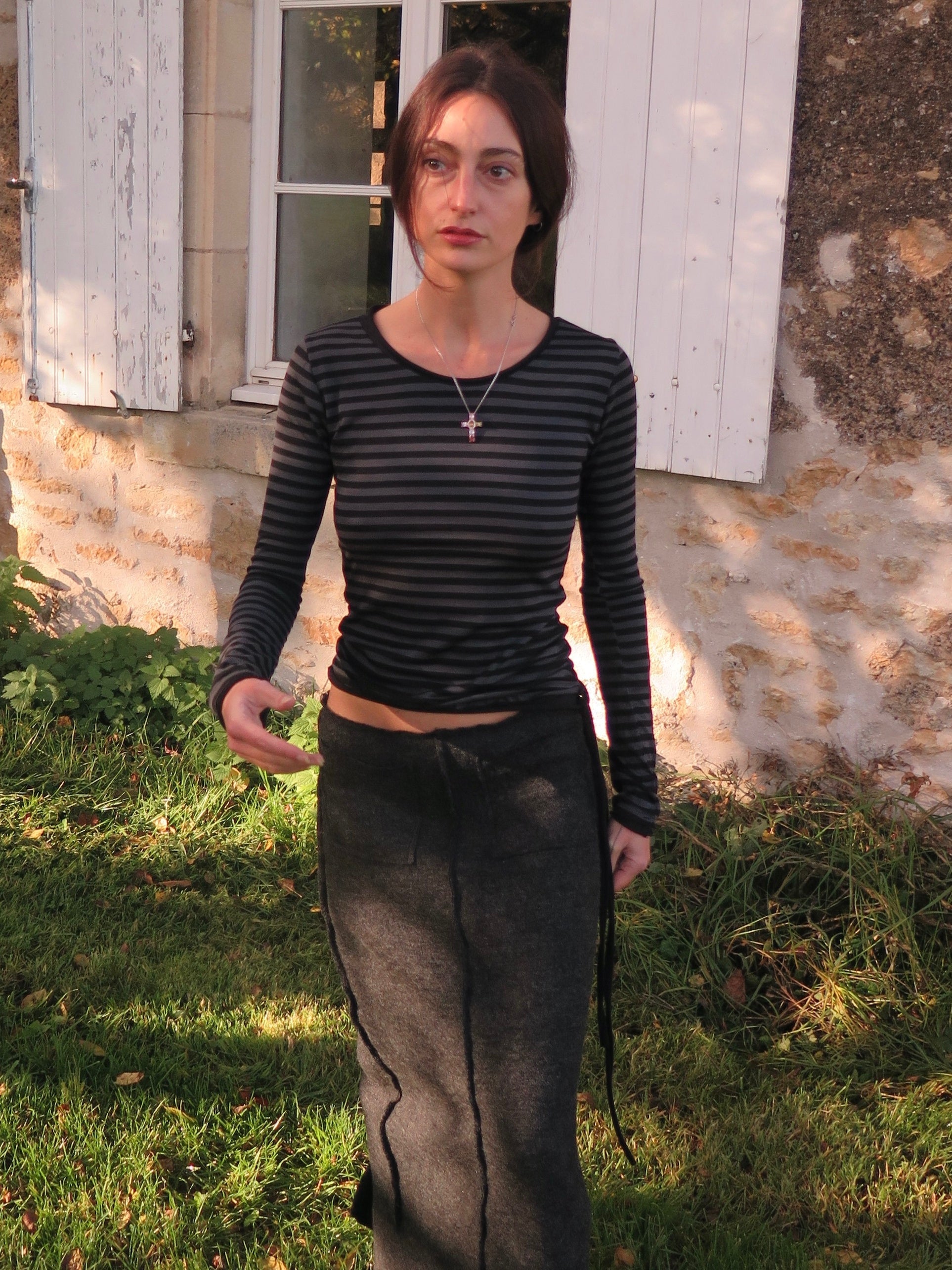 Hazel top striped-ATH-APOC STORE