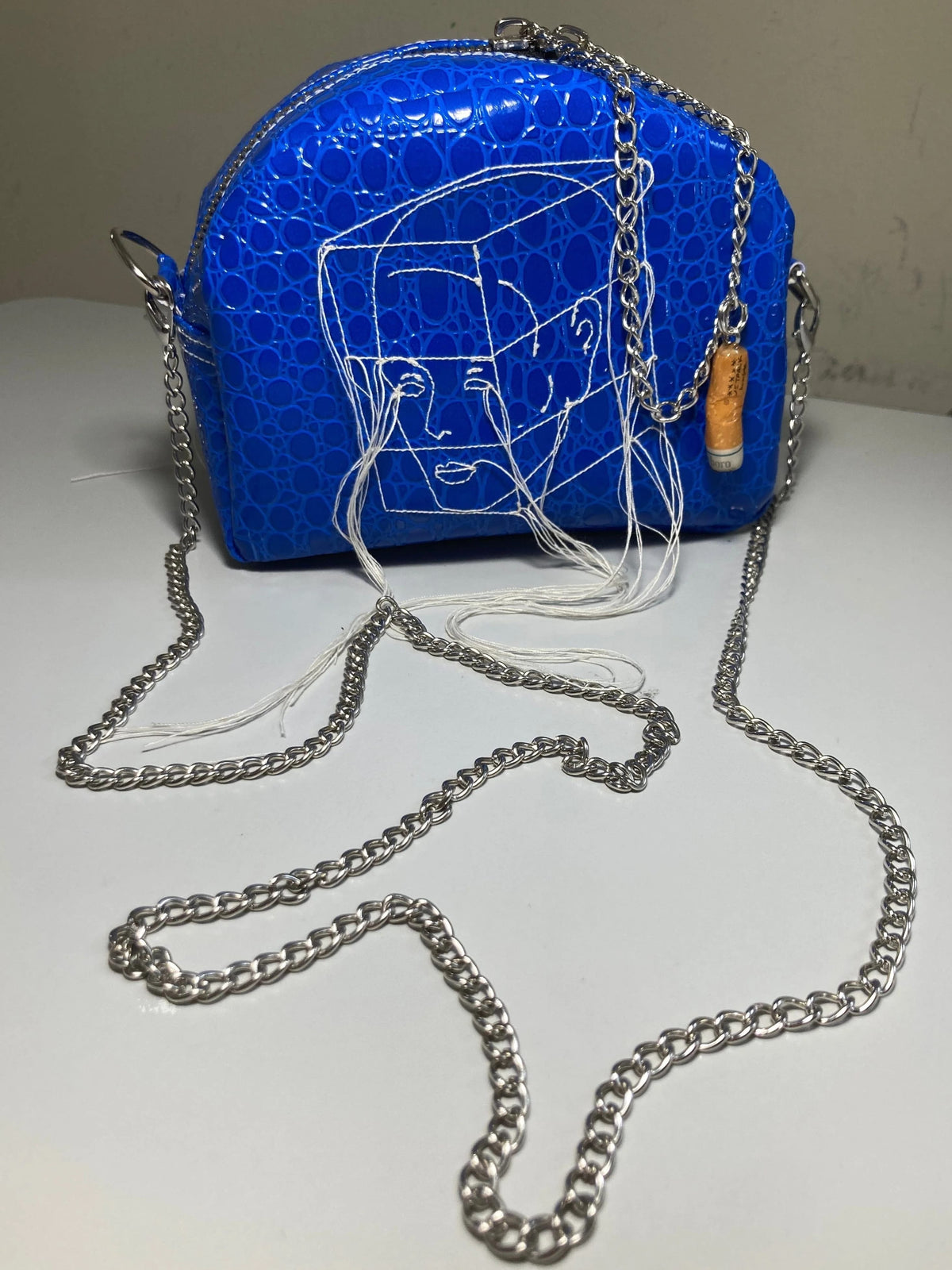 Embroidered Mini Bag Blue-Jetpack Hom(m)e-APOC STORE