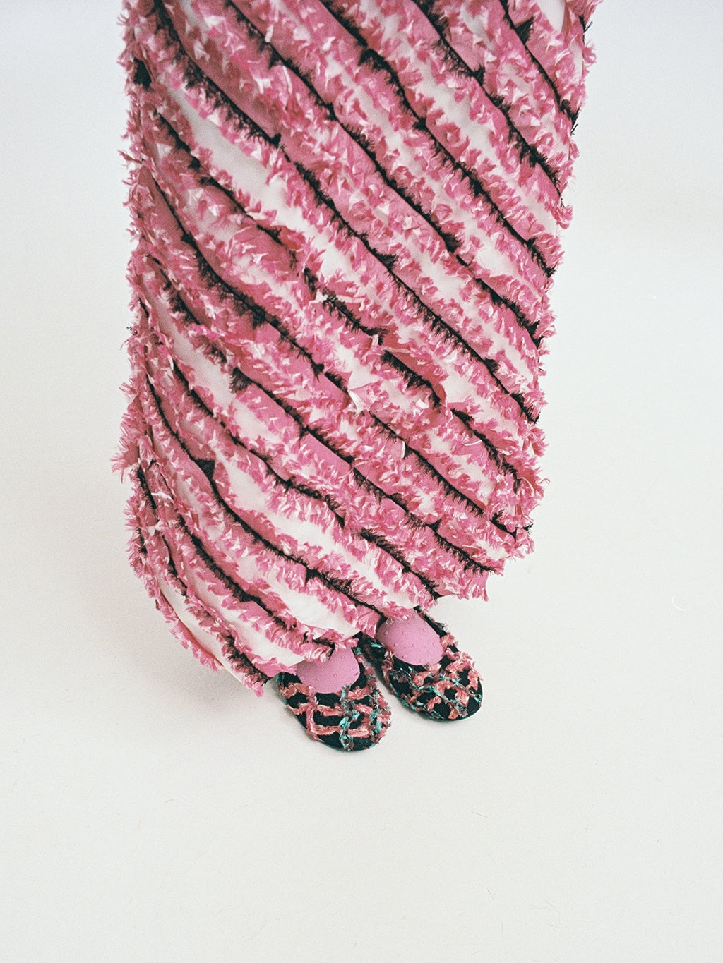 Skirt Long with Stripes-Nensi Avetisian-APOC STORE