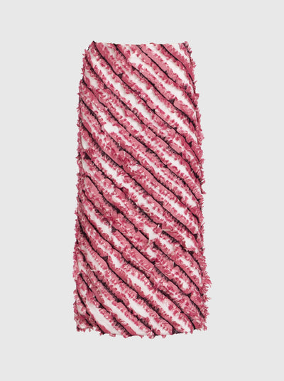 Skirt Long with Stripes-Nensi Avetisian-APOC STORE