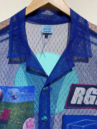 Blue Tulle Collage Shirt-Jetpack Hom(m)e-APOC STORE