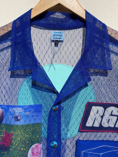 Blue Tulle Collage Shirt-Jetpack Hom(m)e-APOC STORE