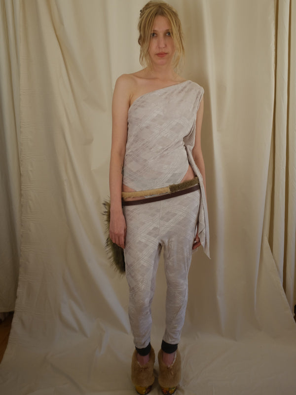 Contrast Cuff Leggings-Polyhedron-APOC STORE