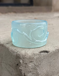 Flower Bangle - Blue Quartz-Crystal-APOC STORE
