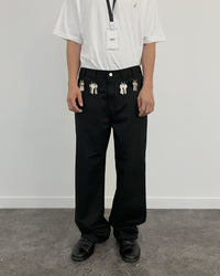 MULTI-RING PANTS BLACK-EGNARTS-APOC STORE