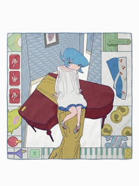 chöke.hq “Piano” Silk Scarf – China Travel Theme-Chöke-APOC STORE