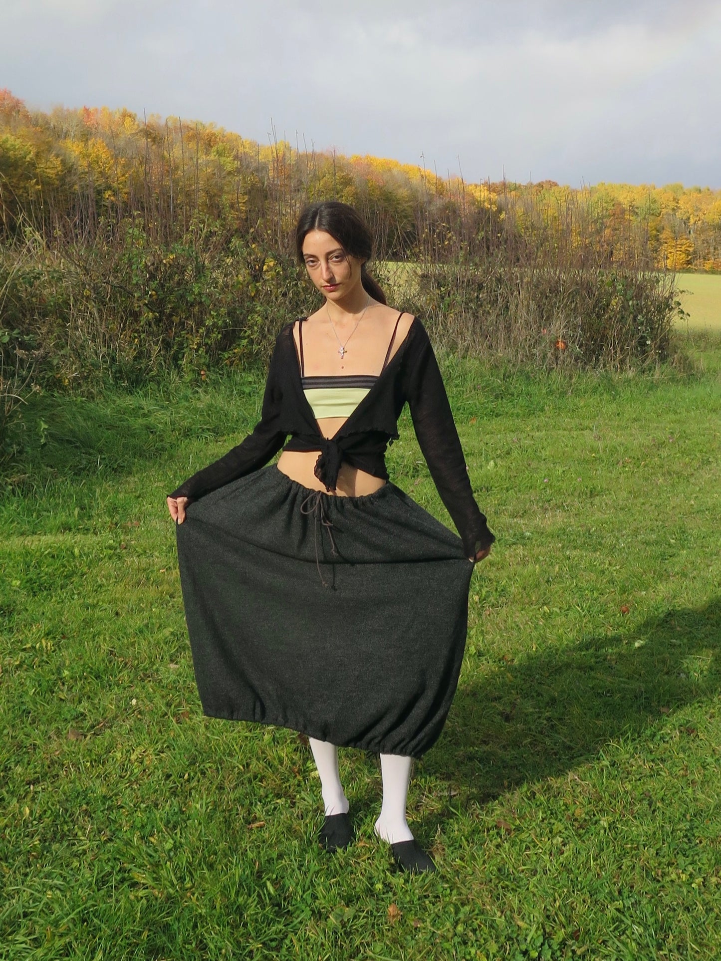 Silvia skirt grey-ATH-APOC STORE