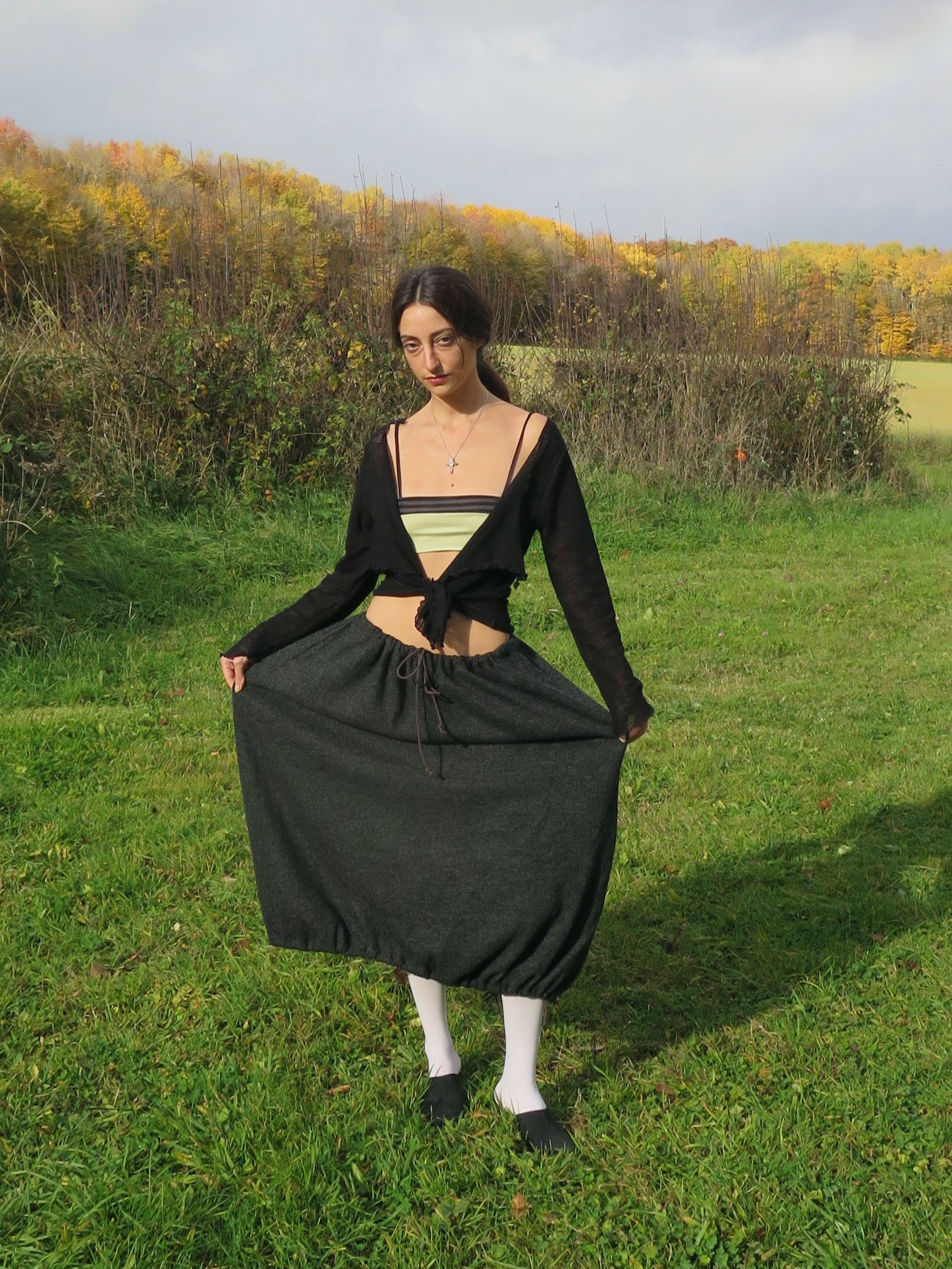 Silvia skirt grey-ATH-APOC STORE