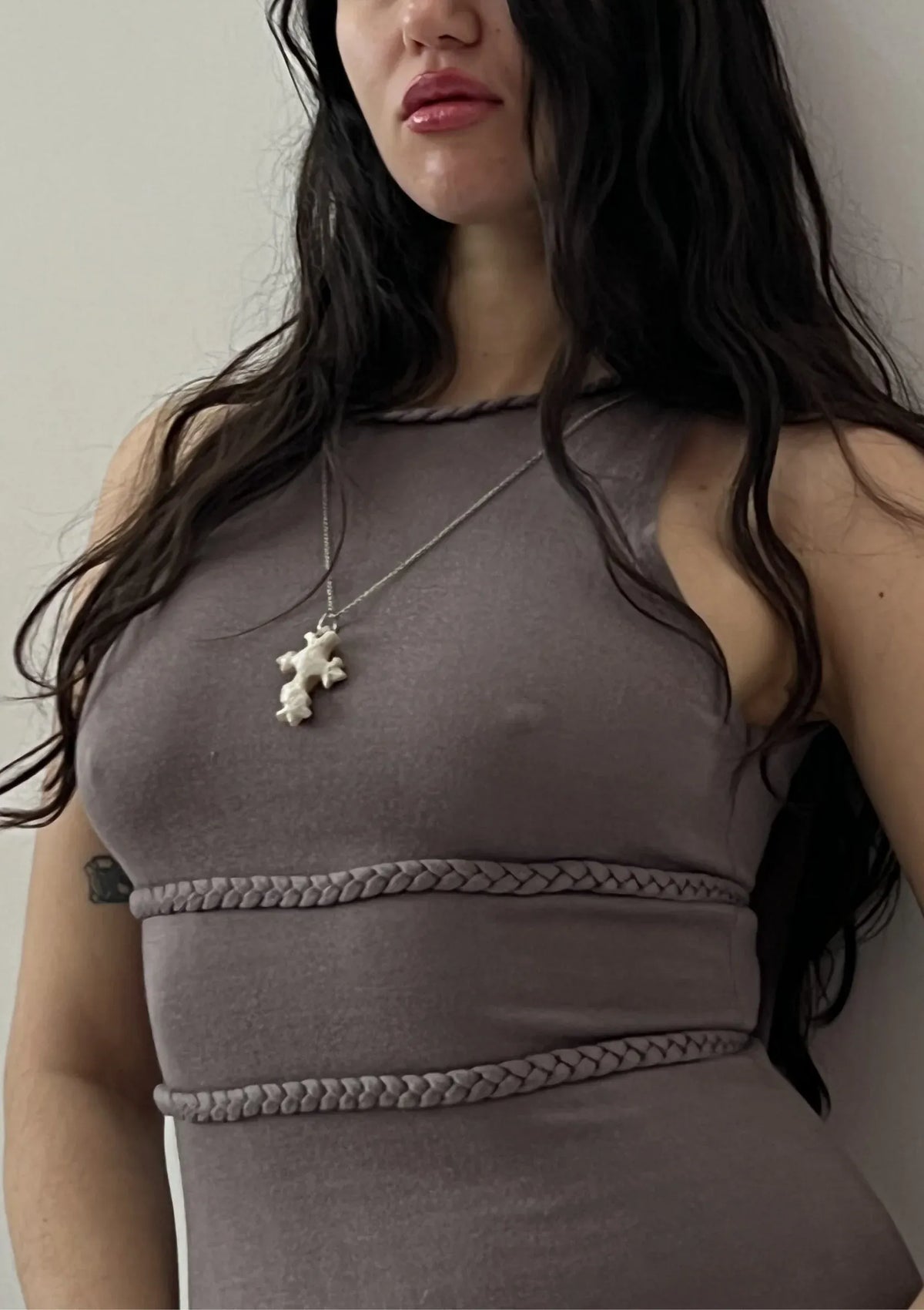 Ceramic Pendant Cross-Crystal-APOC STORE