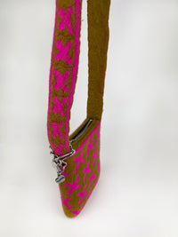 1 of 1 Crossbody Kisses Bag - Khaki / Fuchsia-Carboot-APOC STORE