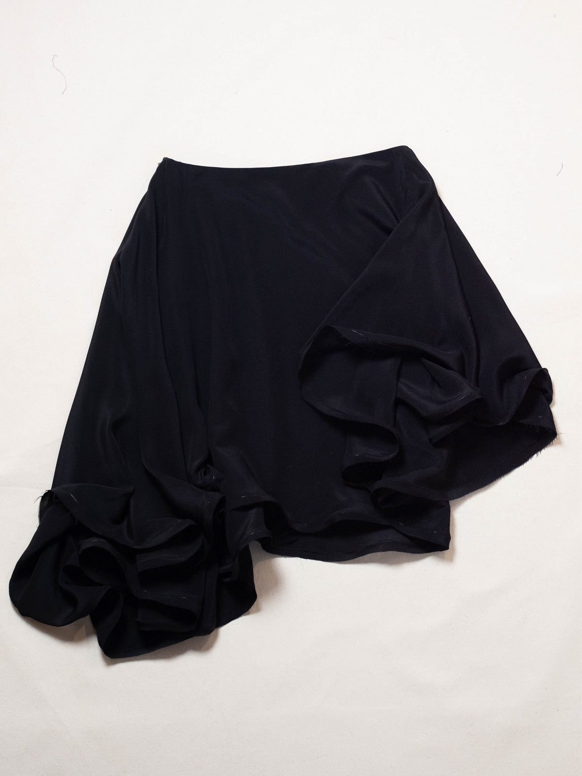 Silk Circle Top in Black-Pedro Trindade-APOC STORE