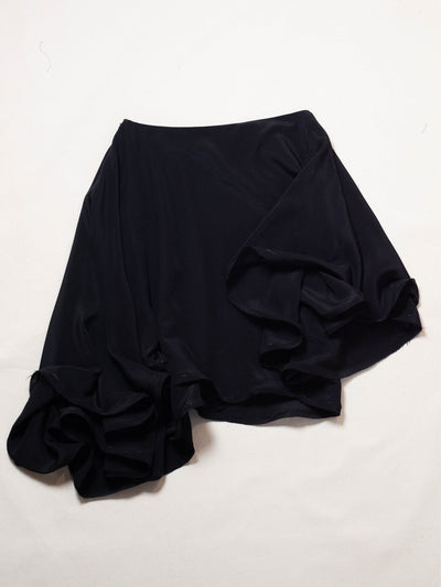 Silk Circle Top in Black-Pedro Trindade-APOC STORE