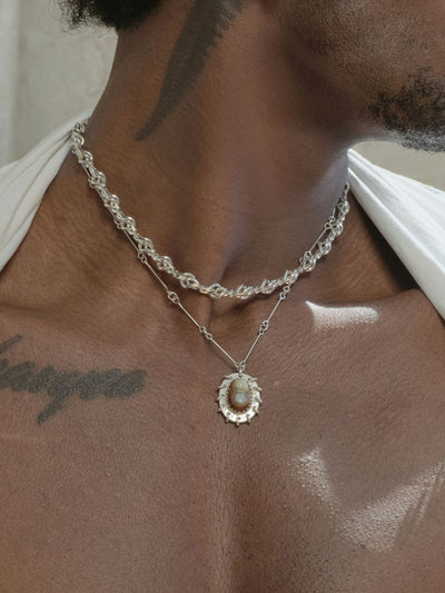 Rosette Necklace-Zohra Rahman-APOC STORE