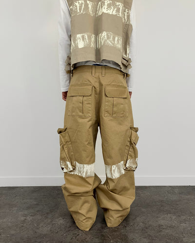 PAINTED CARGO PANTS BEIGE-EGNARTS-APOC STORE