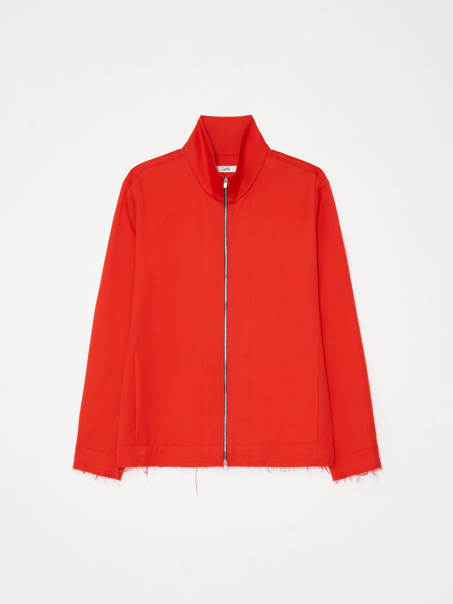 Wool Track Zip up 001 - Red-Taekh-APOC STORE