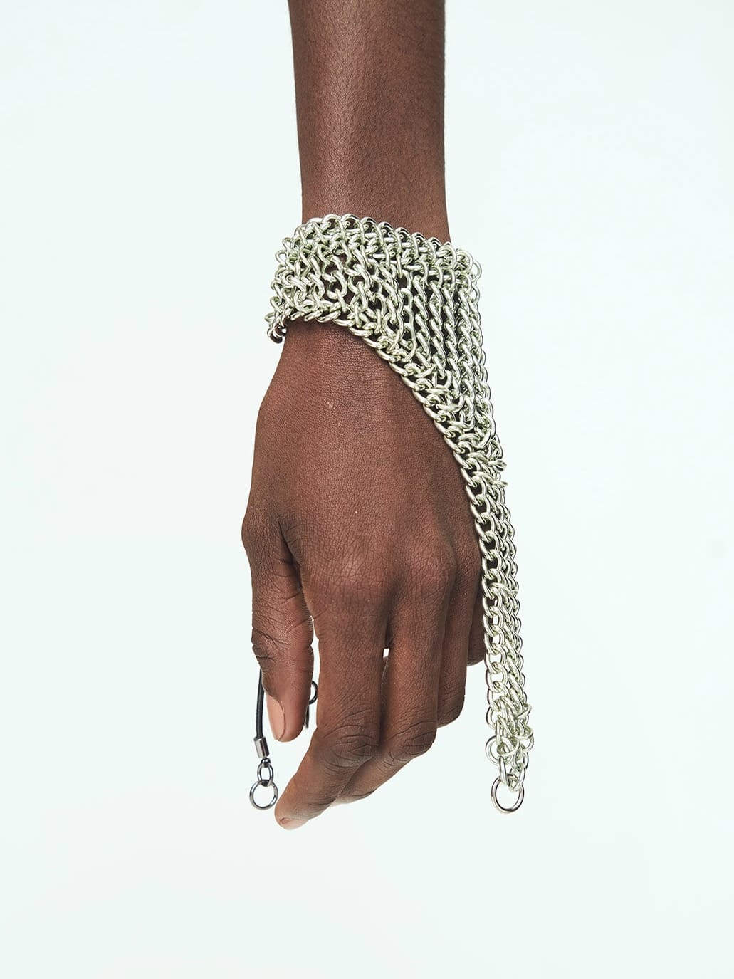 SILVER-GREEN CHAINS Bracelet-JALACONDA-APOC STORE