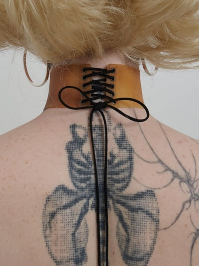 Latex Tattoo Choker (Personalise your word)-Jaoka Jaokha-APOC STORE