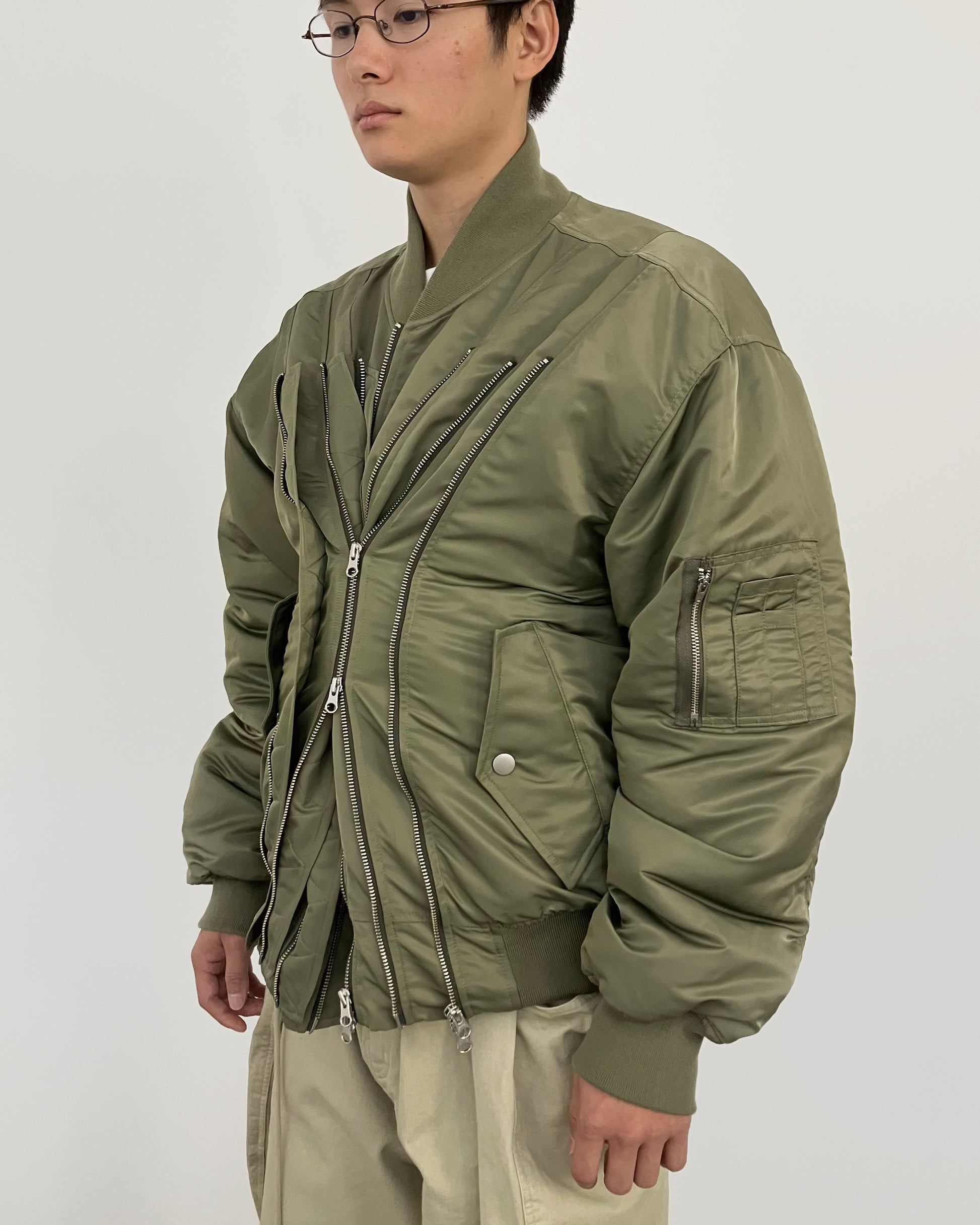 MULTI ZIP MA-1 KHAKI-EGNARTS-APOC STORE