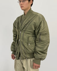 MULTI ZIP MA-1 KHAKI-EGNARTS-APOC STORE