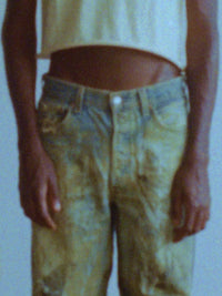 metal printed denim-WWWYRED-APOC STORE