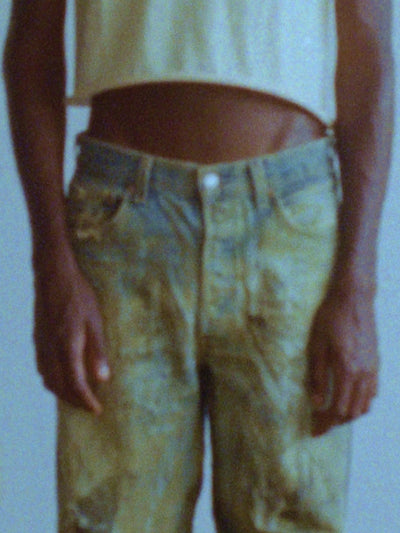 metal printed denim-WWWYRED-APOC STORE