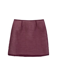 Stripe Shade Skirt Purple-mesh blanca-APOC STORE