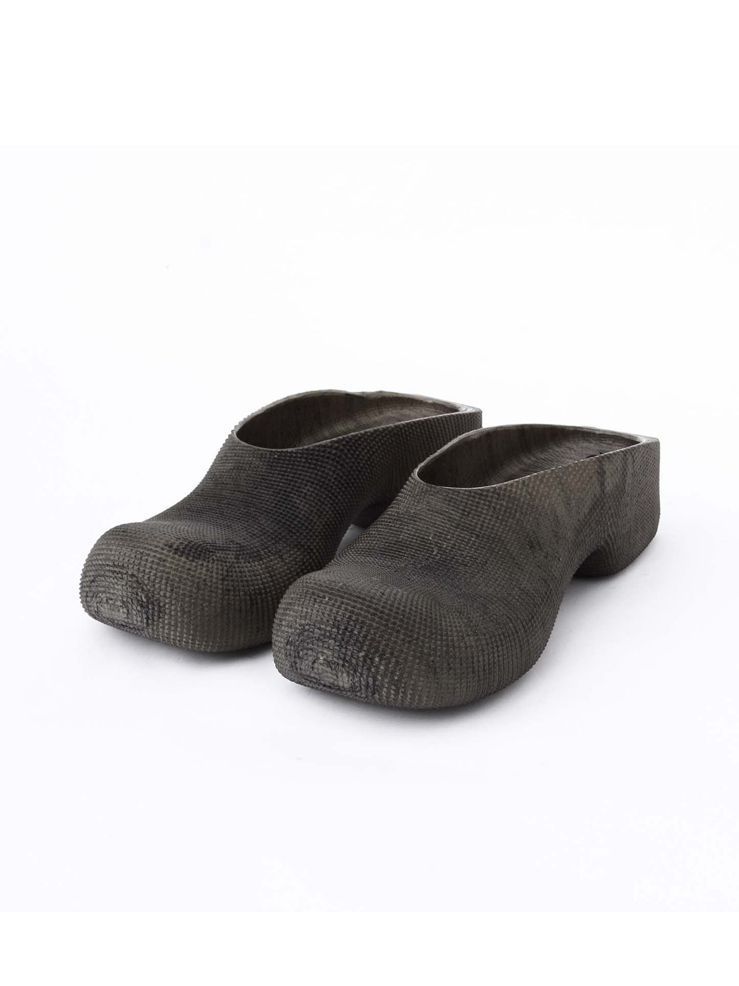 Heeled Clogs - Dark (Brownish)-BODY AMPLIFICATION DEVICES-APOC STORE