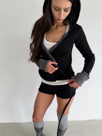 Cardigan “Embrace” Black-V4K-APOC STORE