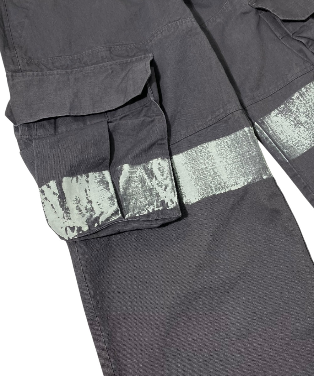 PAINTED CARGO PANTS CHARCOAL-EGNARTS-APOC STORE