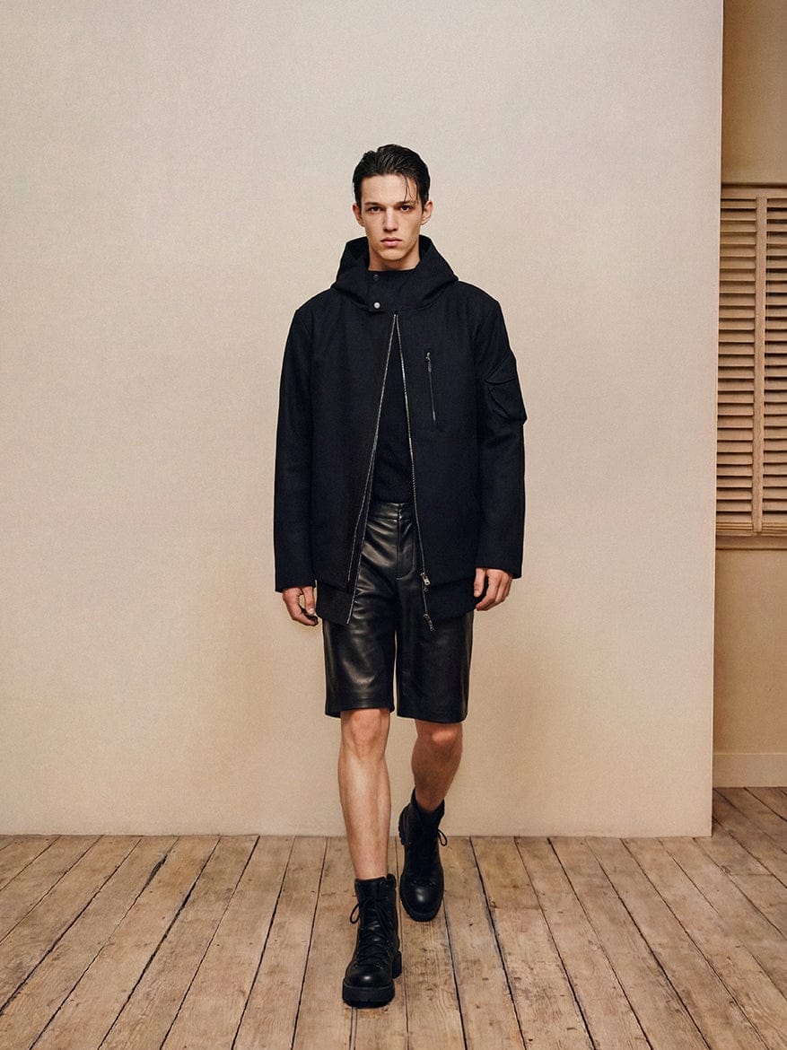 Layered Zip Hood Jacket-MINKIMHO-APOC STORE