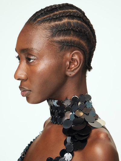 Aluminum Disc Choker - BLACK-JALACONDA-APOC STORE