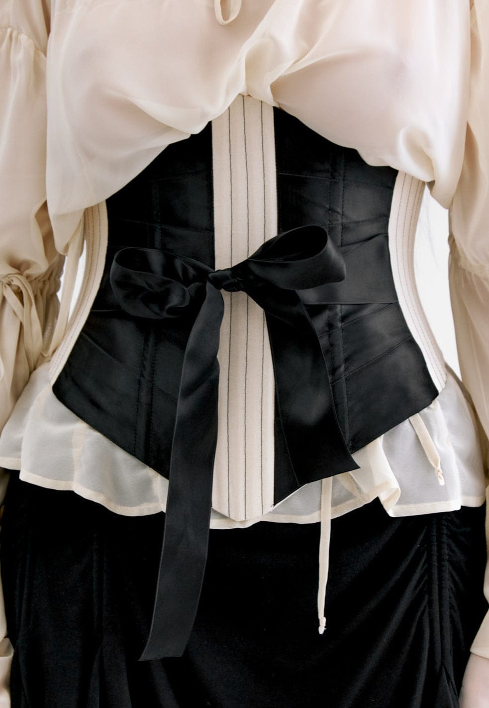 RIBBON UNDERBUST CORSET-Clara Colette Miramon-APOC STORE