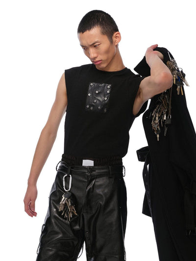 Studded Patch Tank-XIMONLEE-APOC STORE