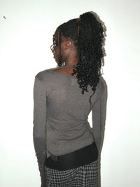 Alessia Top longsleeves Grey-ATH-APOC STORE
