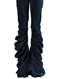 SPIRAL DENIM PANTS-Clara Colette Miramon-APOC STORE