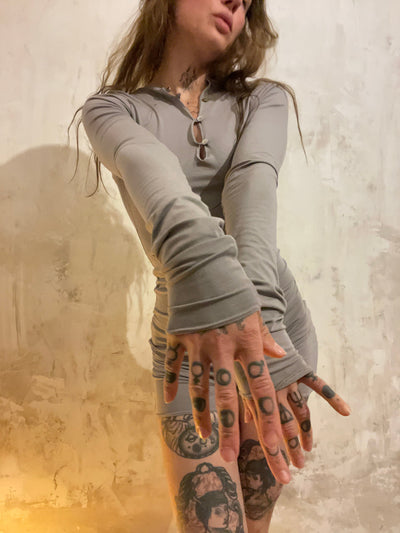 smoke quartz bodysuit-Snake Divine-APOC STORE