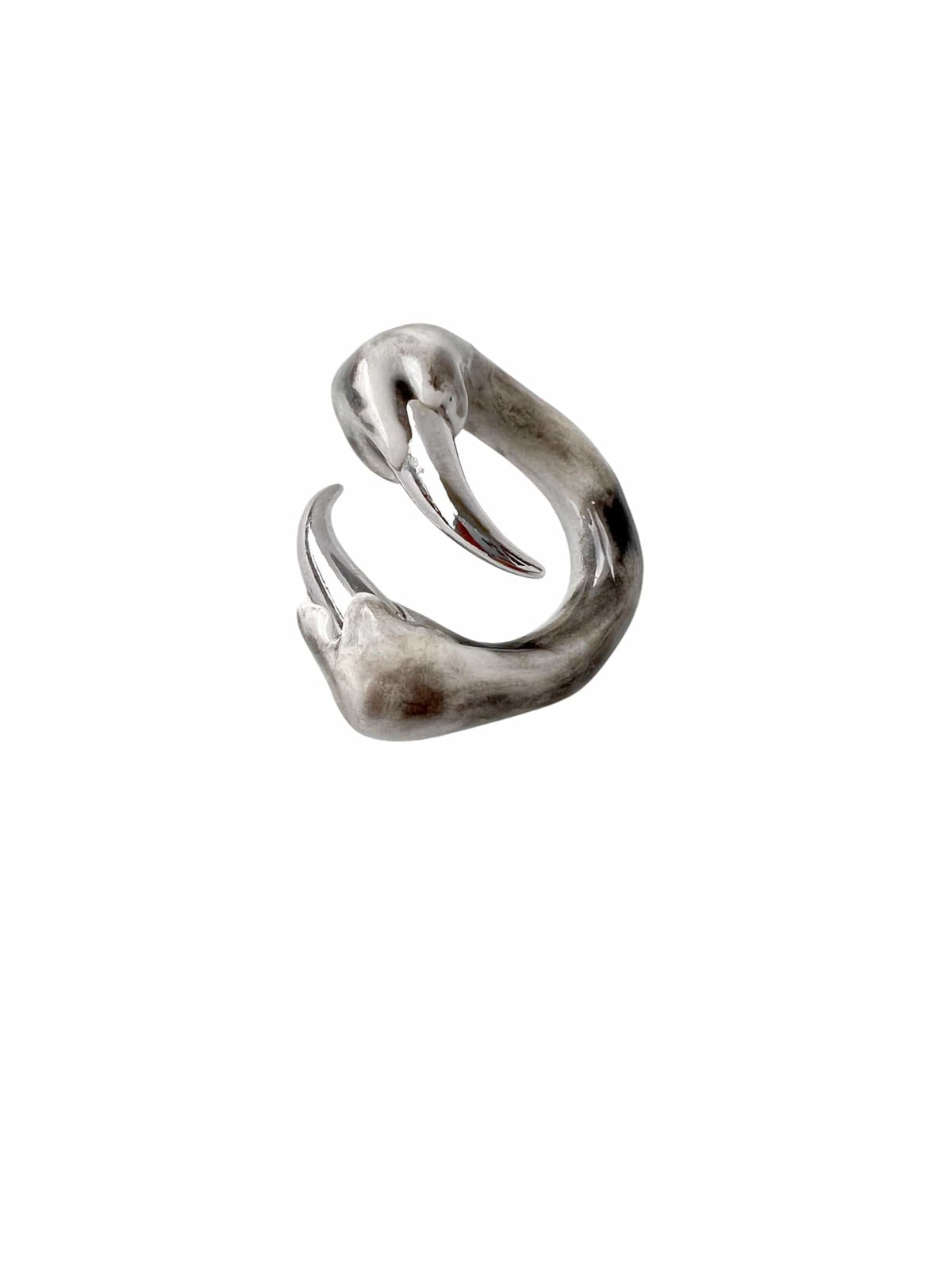 Ring "Dark white X"-CASPER DIY-APOC STORE