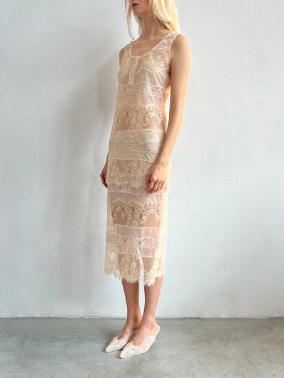 Lace Midi Skirt-Nastyamasha-APOC STORE