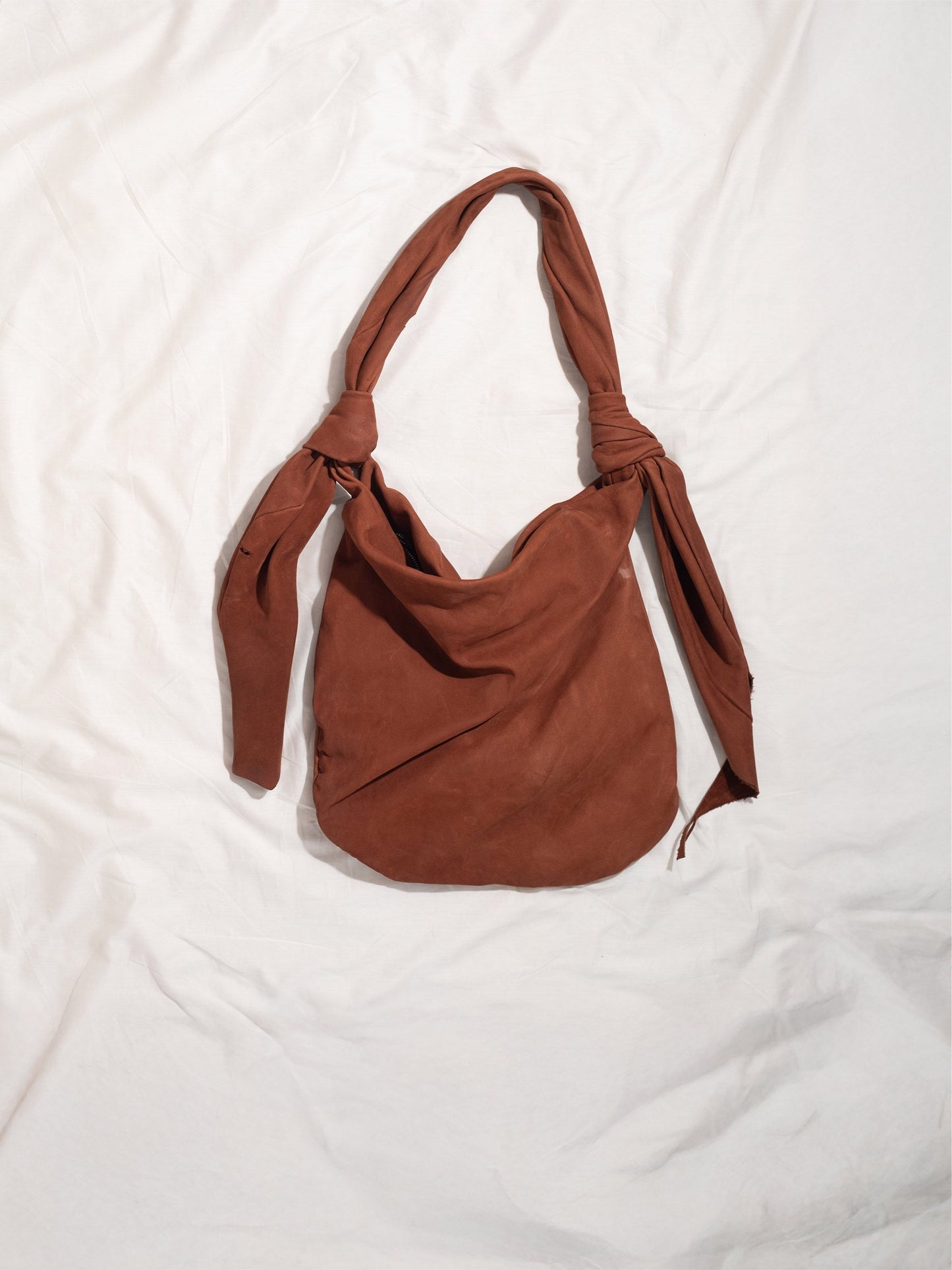 BB Sack in Terracotta Suede-Pedro Trindade-APOC STORE