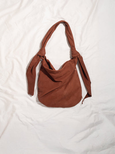 BB Sack in Terracotta Suede-Pedro Trindade-APOC STORE
