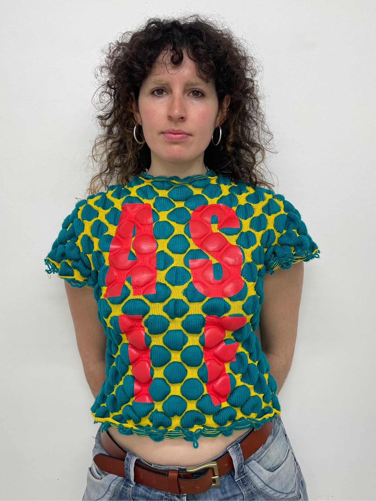 AS IF Bubble Knit Tee-Scar Kennedy-APOC STORE
