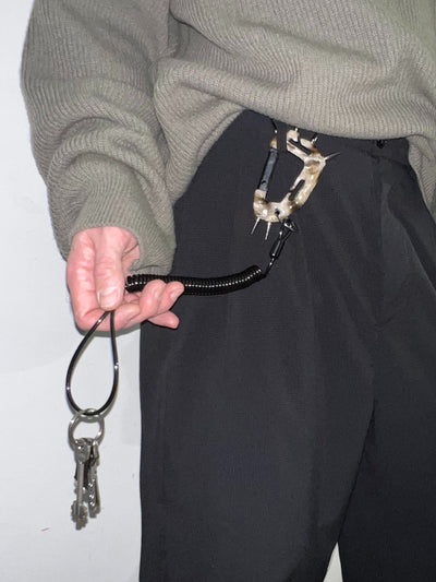 White carabiner keychain 2-CASPER DIY-APOC STORE