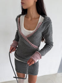 Cardigan “Embrace” Grey-V4K-APOC STORE