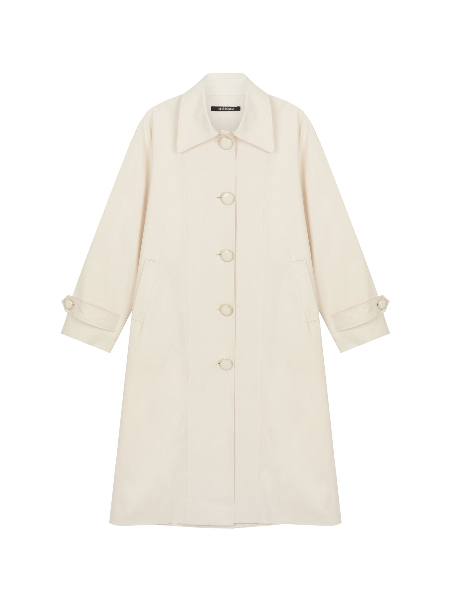 Cloudy Vintage Coat-mesh blanca-APOC STORE