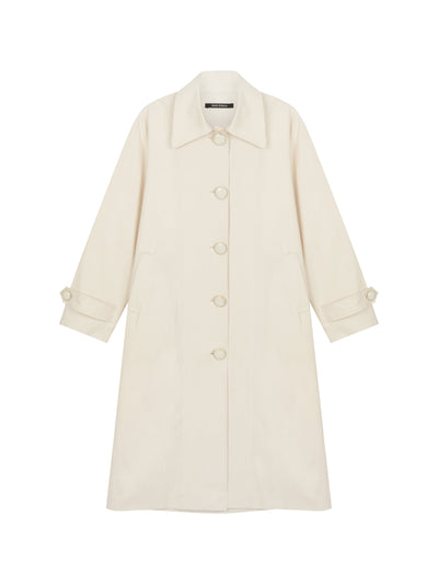 Cloudy Vintage Coat-mesh blanca-APOC STORE
