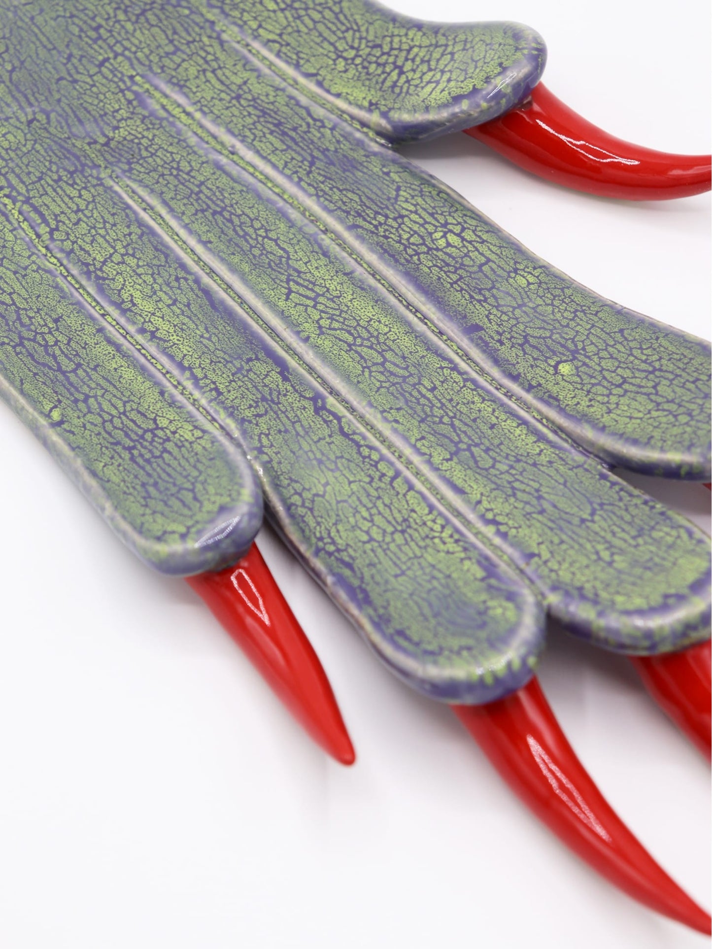 Crackled Green Paw Incense Holder-Naomi Gilon-APOC STORE