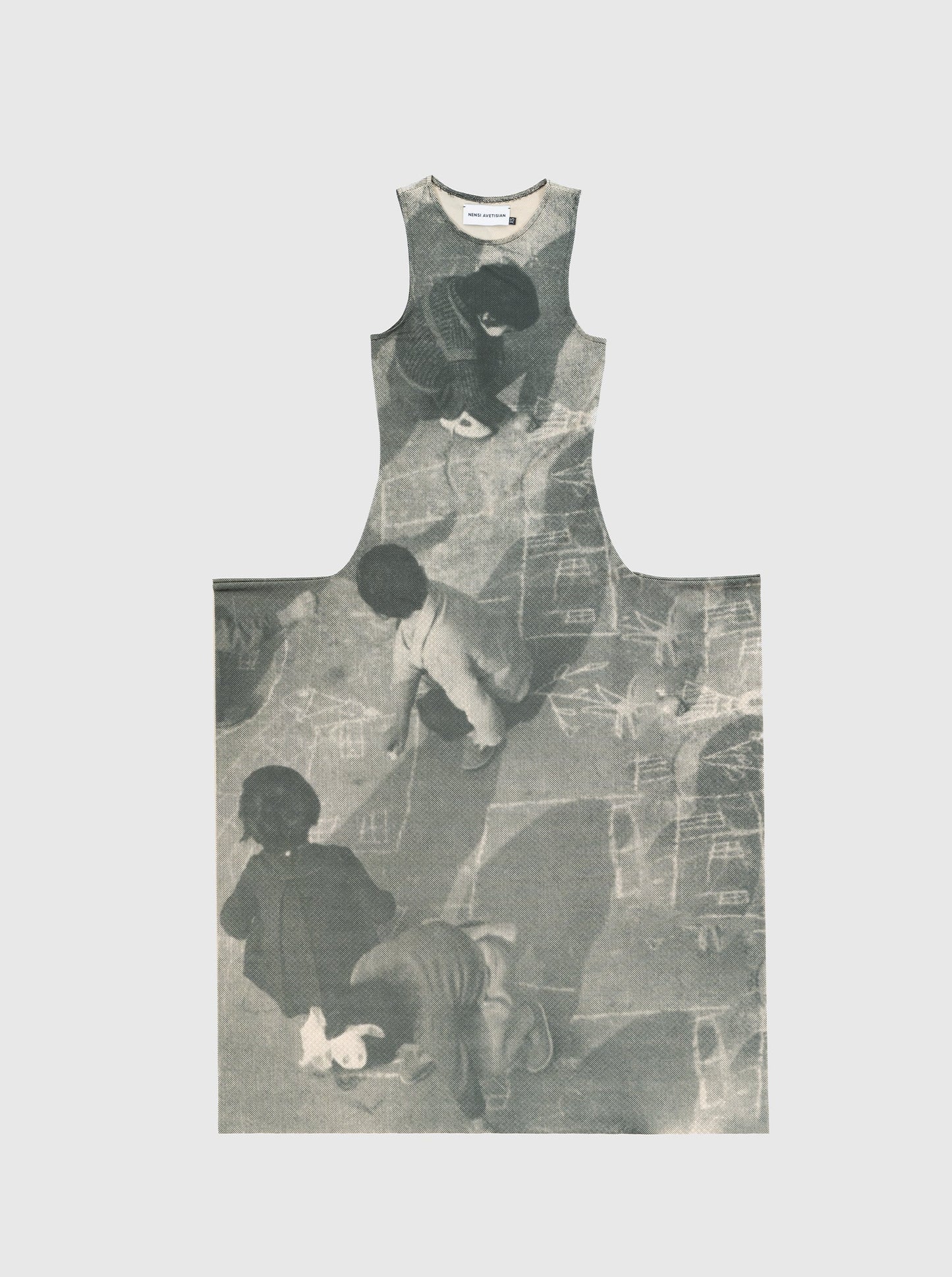 Printed Jersey Dress Hopscotch-Nensi Avetisian-APOC STORE