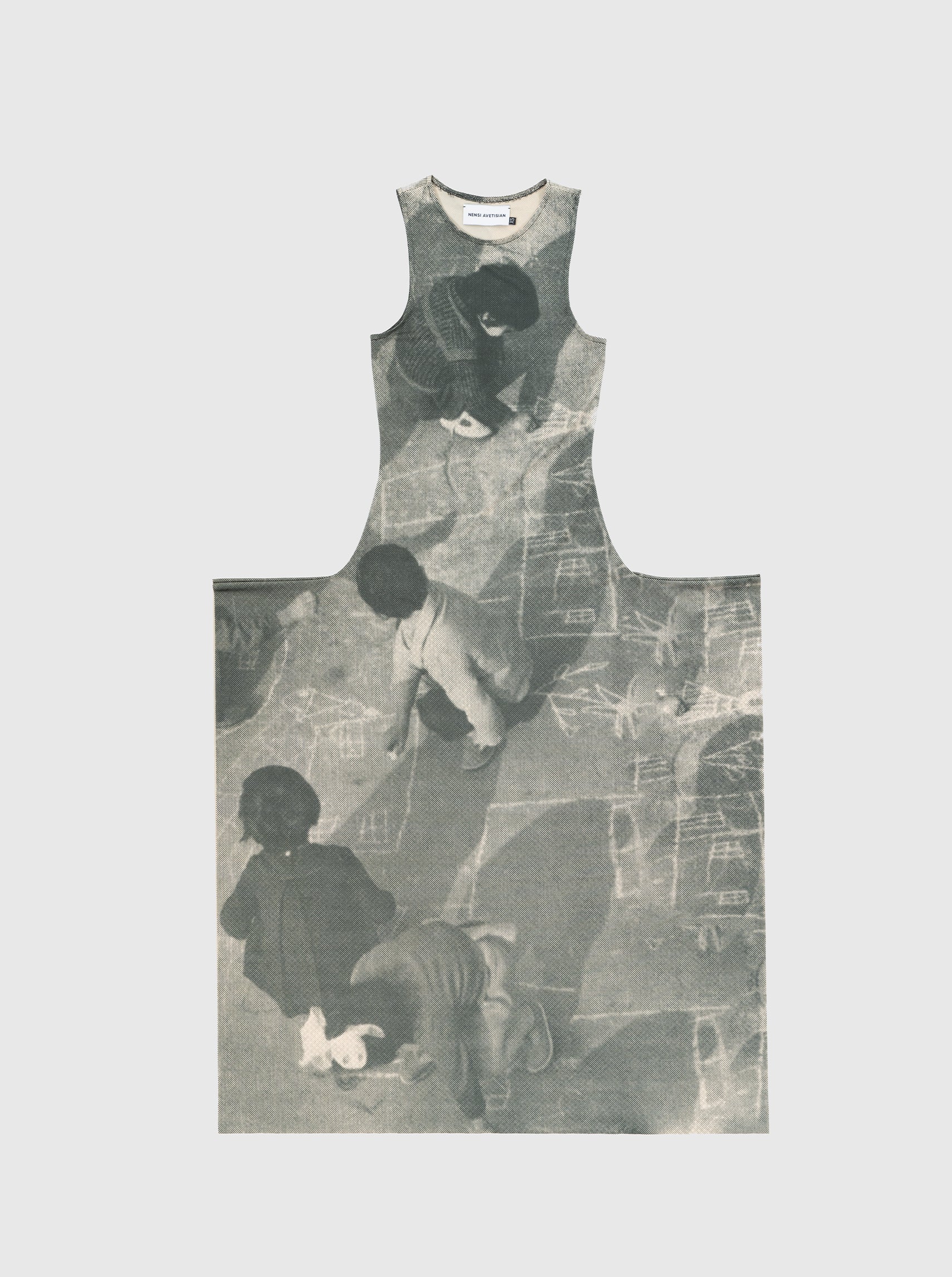 Printed Jersey Dress Hopscotch-Nensi Avetisian-APOC STORE