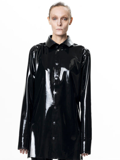 Balck Signature Latex Shirt-harri-APOC STORE