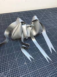Latex Bow Bag Silver-Soft Skin Latex-APOC STORE
